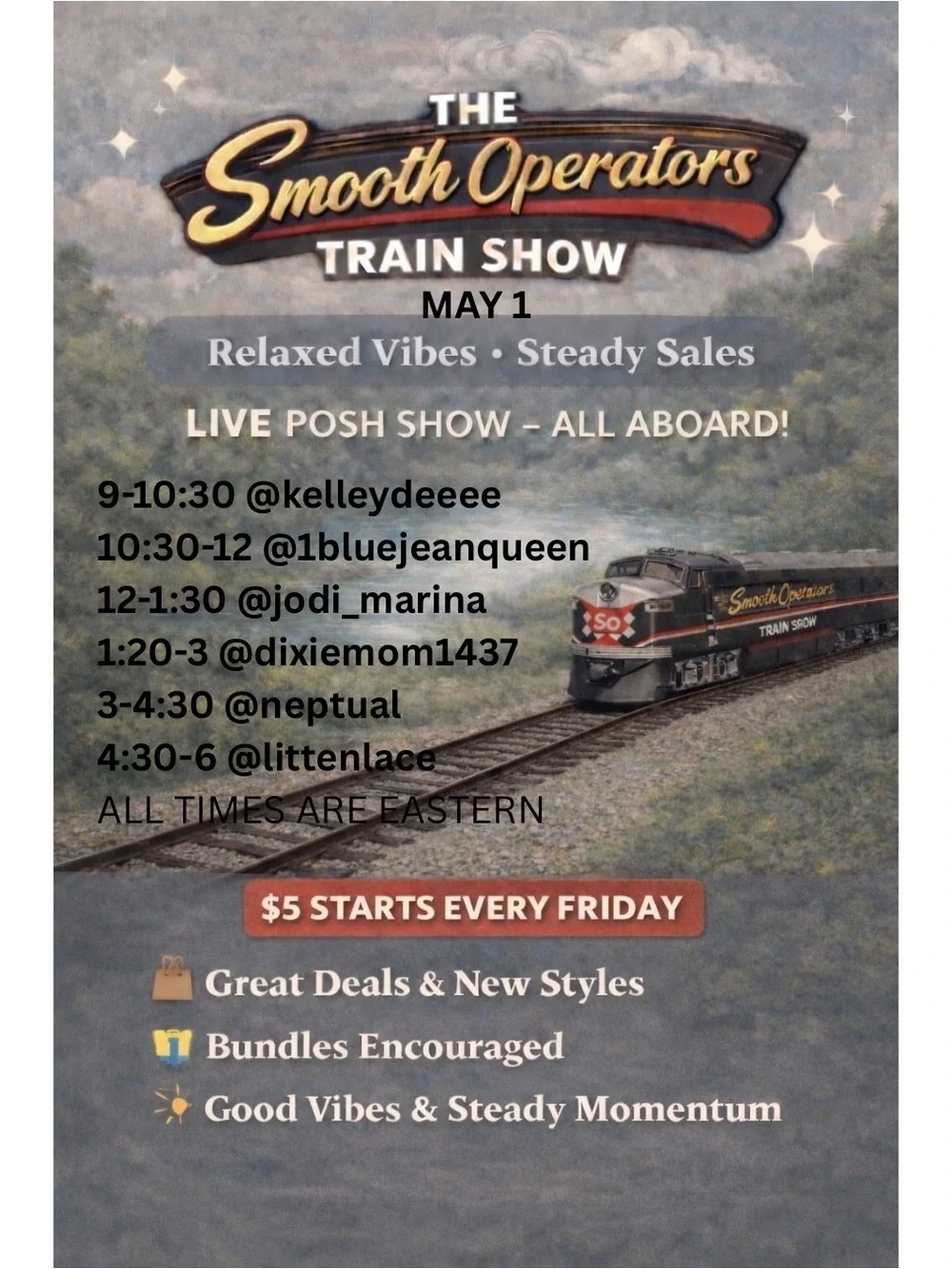 🚂 The Smooth Operators 🚂 is LIVE now Every Friday Train Show - Picture 5 of 7